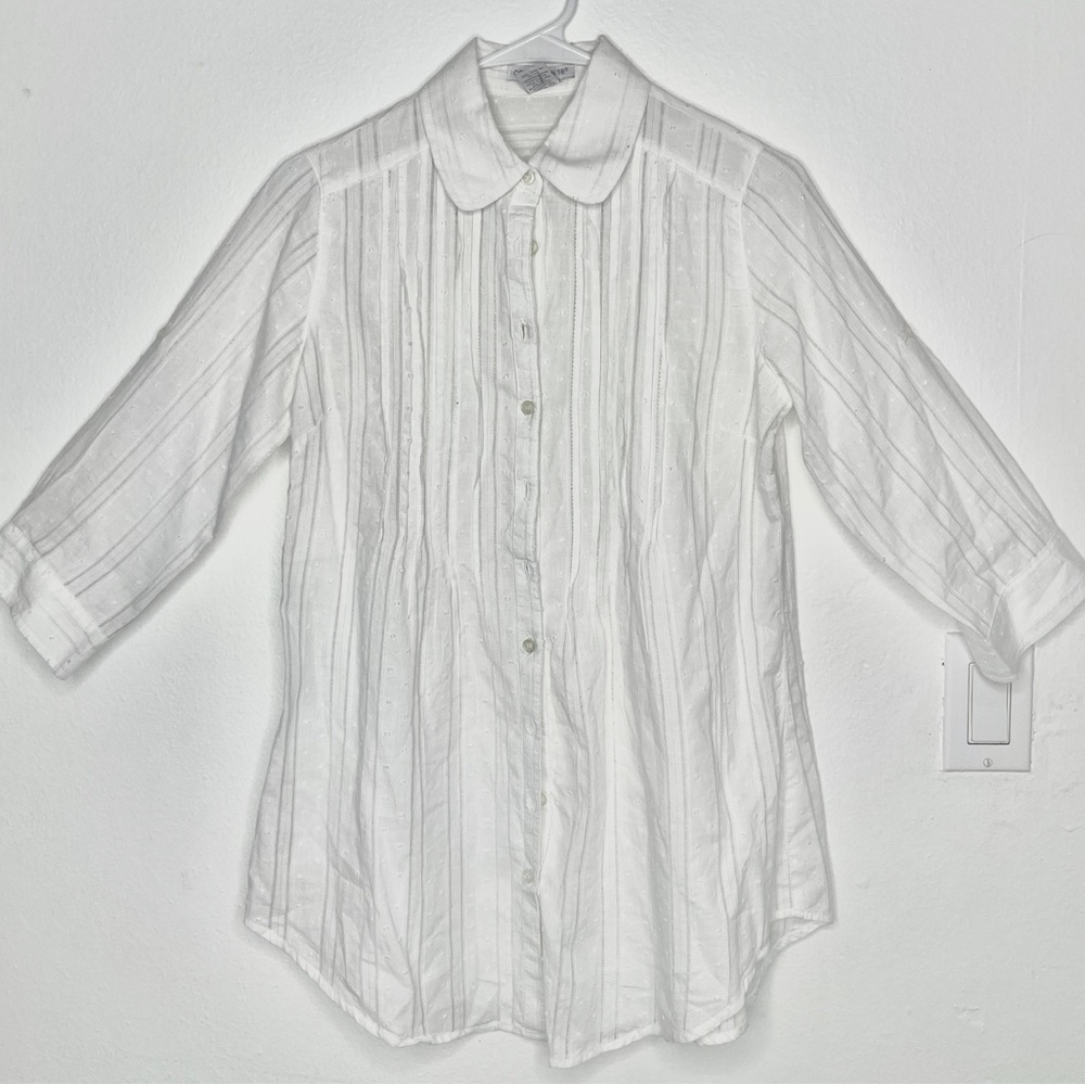 White Button-Up Blouse